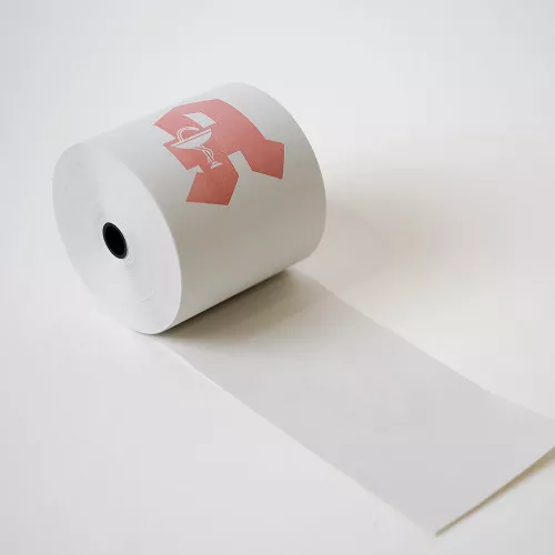 Kassenrollen 100% Recycling Papier, weiß mit Apotheken "A" 76 mm Epson TM-J7000/7500/7600/7700/8000